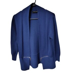 Ivanka Trump Women's Size Petite Small Deep Blue Cardigan